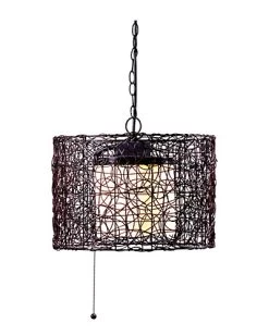 1-Light Fleuron Outdoor Pendant Home