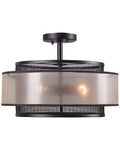 Alessandra 3-Light Semi Flush Home