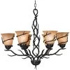 Rustic 6-Light Chandelier Home -Kenroy Store 3050780145 RLLD 1