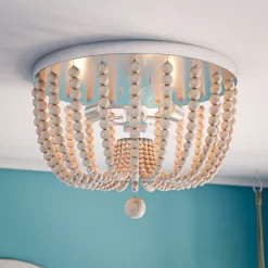 Kenroy Home Casual 3-Light Bead Flush Mount Ceiling Light -Kenroy Store 4588481 ALT5