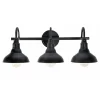 Kenroy Home Rustic 3-Light Vanity Wall Light 1 Kenroy Home Rustic 3-Light Vanity Wall Light -Kenroy Store 4588484 Black