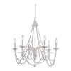 Kenroy Home Casual Weathered 6-Light Chandelier -Kenroy Store 4588487 Weathered White Finish
