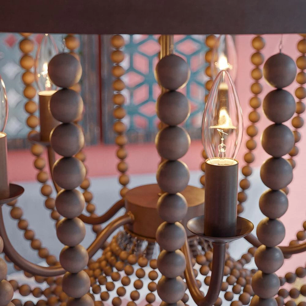 Kenroy Dumas 5-Light Chandelier In Golden Bronze 6 Kenroy Dumas 5-Light Chandelier In Golden Bronze - Image 4