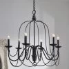 Kenroy Panner 6-Light Chandelier In Black -Kenroy Store 53738522 1