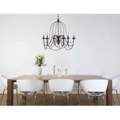 Kenroy Panner 6-Light Chandelier In Black -Kenroy Store 53738522 6
