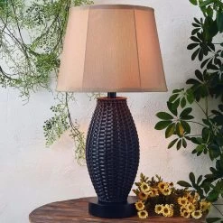 Kenroy Sunset Outdoor Table Lamp In Bronze