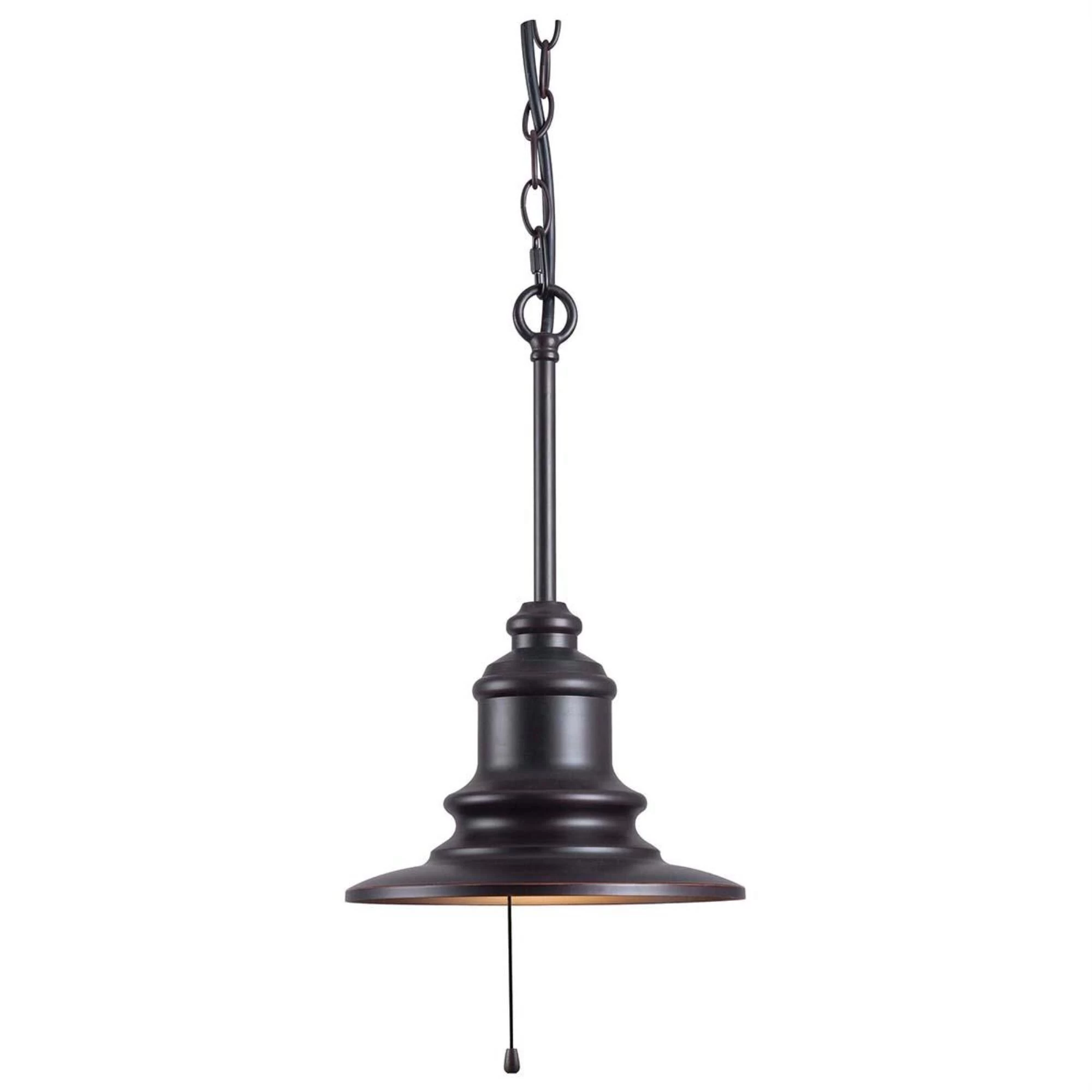 Kenroy Broadcast 1-Light Outdoor Pendant In Blackened Oil Rubbed Bronze 3 Kenroy Broadcast 1-Light Outdoor Pendant In Blackened Oil Rubbed Bronze