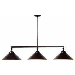 Kenroy Conical 3-Light Island Light In Blackened Oil Rubbed Bronze