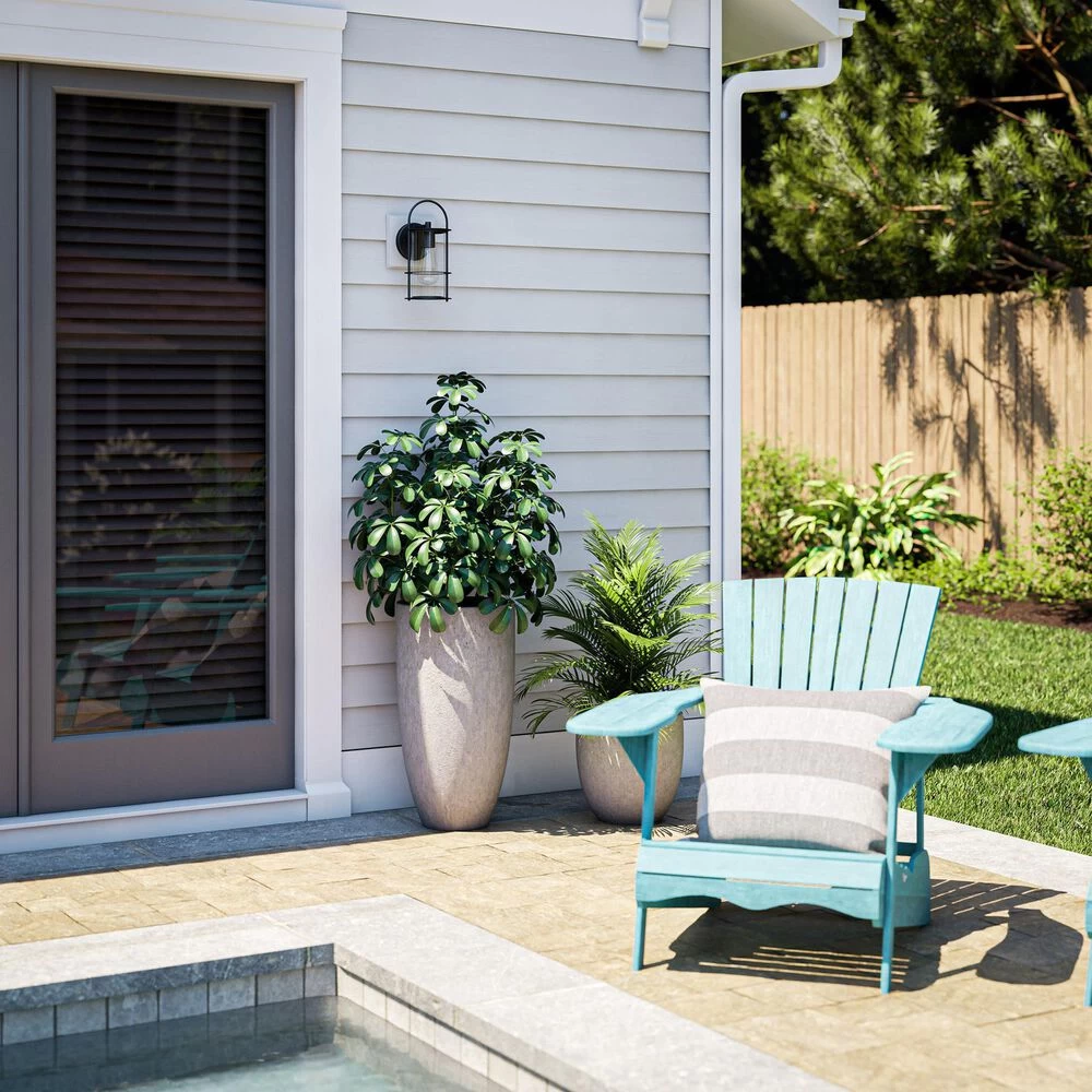 Kenroy Halo Patio Lantern In Matte Black 6 Kenroy Halo Patio Lantern In Matte Black - Image 4