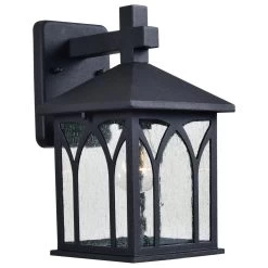 Kenroy Canterbury 1-Light Outdoor Lantern In Black