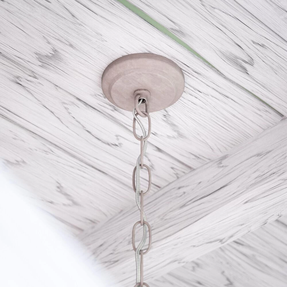 Kenroy Timone 5-Light Chandelier In Weathered White And Rope 6 Kenroy Timone 5-Light Chandelier In Weathered White And Rope - Image 4