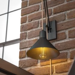 Kenroy Boone Indoor Wall Pulley Lantern In Matte Black -Kenroy Store 63688444 3