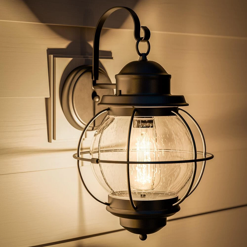 Kenroy Hatteras 1-Light Wall Lantern In Black 5 Kenroy Hatteras 1-Light Wall Lantern In Black - Image 3