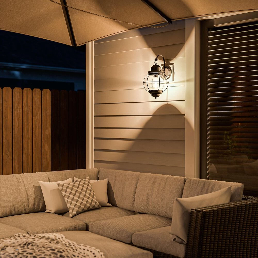 Kenroy Hatteras 1-Light Wall Lantern In Black 8 Kenroy Hatteras 1-Light Wall Lantern In Black - Image 6