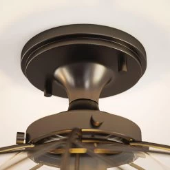 Kenroy Cavea Flush Mount In Oil Rubbed Bronze 14 Kenroy Cavea Flush Mount In Oil Rubbed Bronze -Kenroy Store 63688600 4