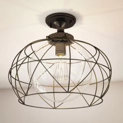 Kenroy Cavea Flush Mount In Oil Rubbed Bronze 15 Kenroy Cavea Flush Mount In Oil Rubbed Bronze -Kenroy Store 63688600 5