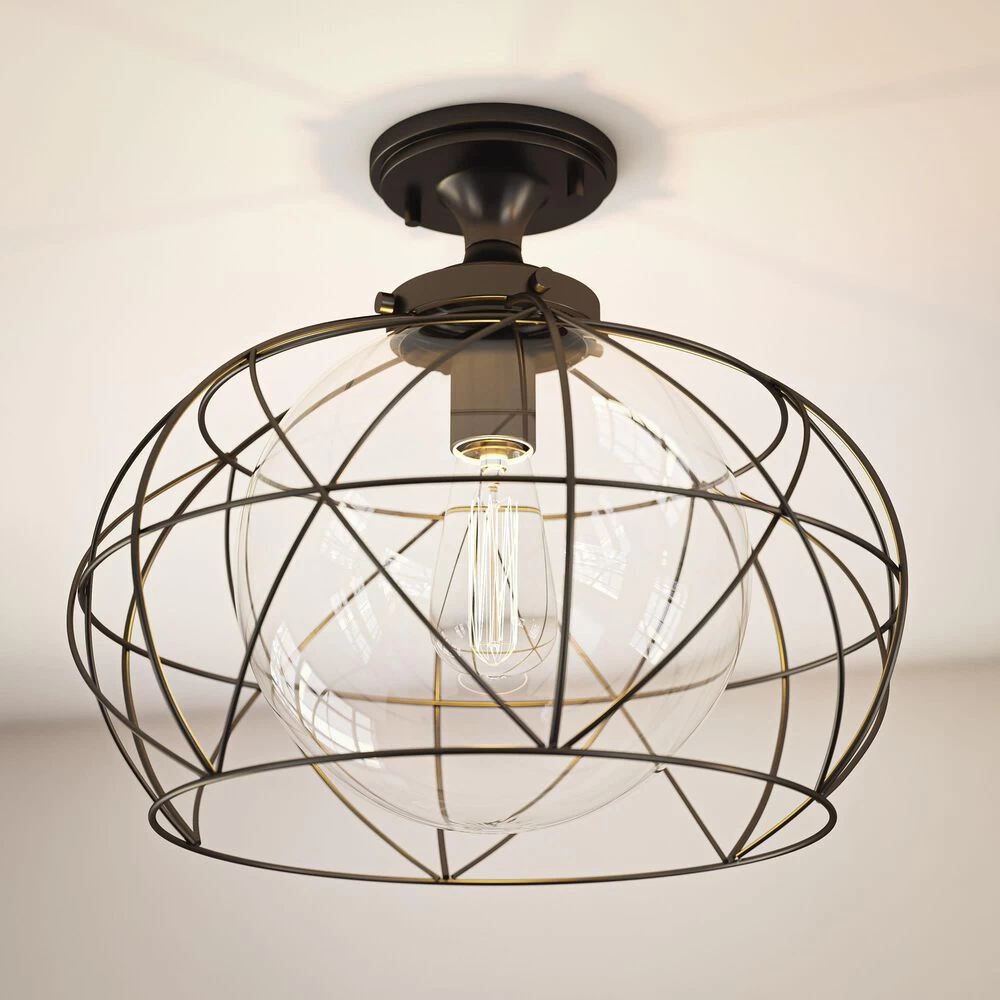 Kenroy Cavea Flush Mount In Oil Rubbed Bronze 7 Kenroy Cavea Flush Mount In Oil Rubbed Bronze - Image 5