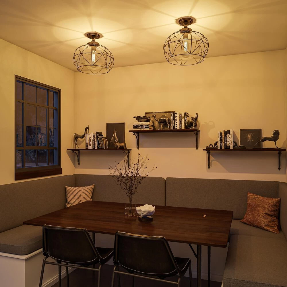 Kenroy Cavea Flush Mount In Oil Rubbed Bronze 10 Kenroy Cavea Flush Mount In Oil Rubbed Bronze - Image 8