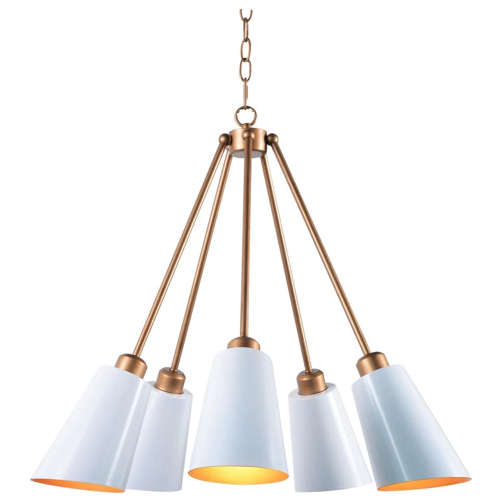 Kenroy Alvar 5-Light Chandelier In Gold 3 Kenroy Alvar 5-Light Chandelier In Gold