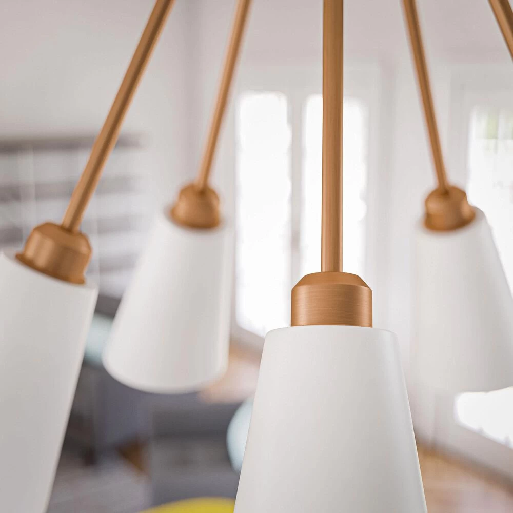 Kenroy Alvar 5-Light Chandelier In Gold 7 Kenroy Alvar 5-Light Chandelier In Gold - Image 5