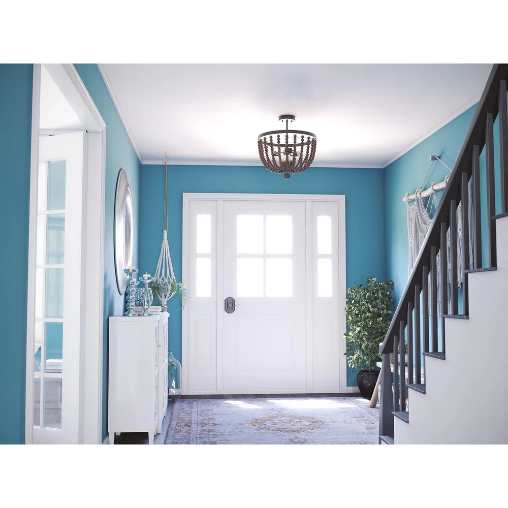 Kenroy Dumas 3-Light Semi Flush In Golden Bronze 9 Kenroy Dumas 3-Light Semi Flush In Golden Bronze - Image 7