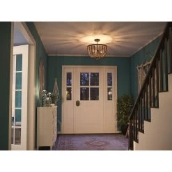 Kenroy Dumas 3-Light Semi Flush In Golden Bronze 17 Kenroy Dumas 3-Light Semi Flush In Golden Bronze -Kenroy Store 63688774 8