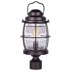 Kenroy Beacon 1-Light Post Lantern In Copper