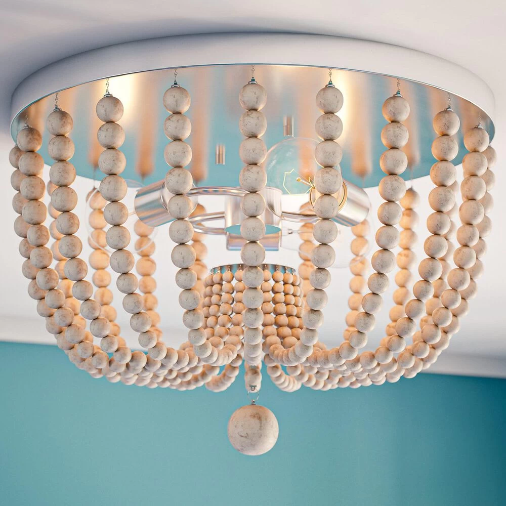 Kenroy Dumas 3-Light Flush Mount In Brushed Steel 4 Kenroy Dumas 3-Light Flush Mount In Brushed Steel - Image 2