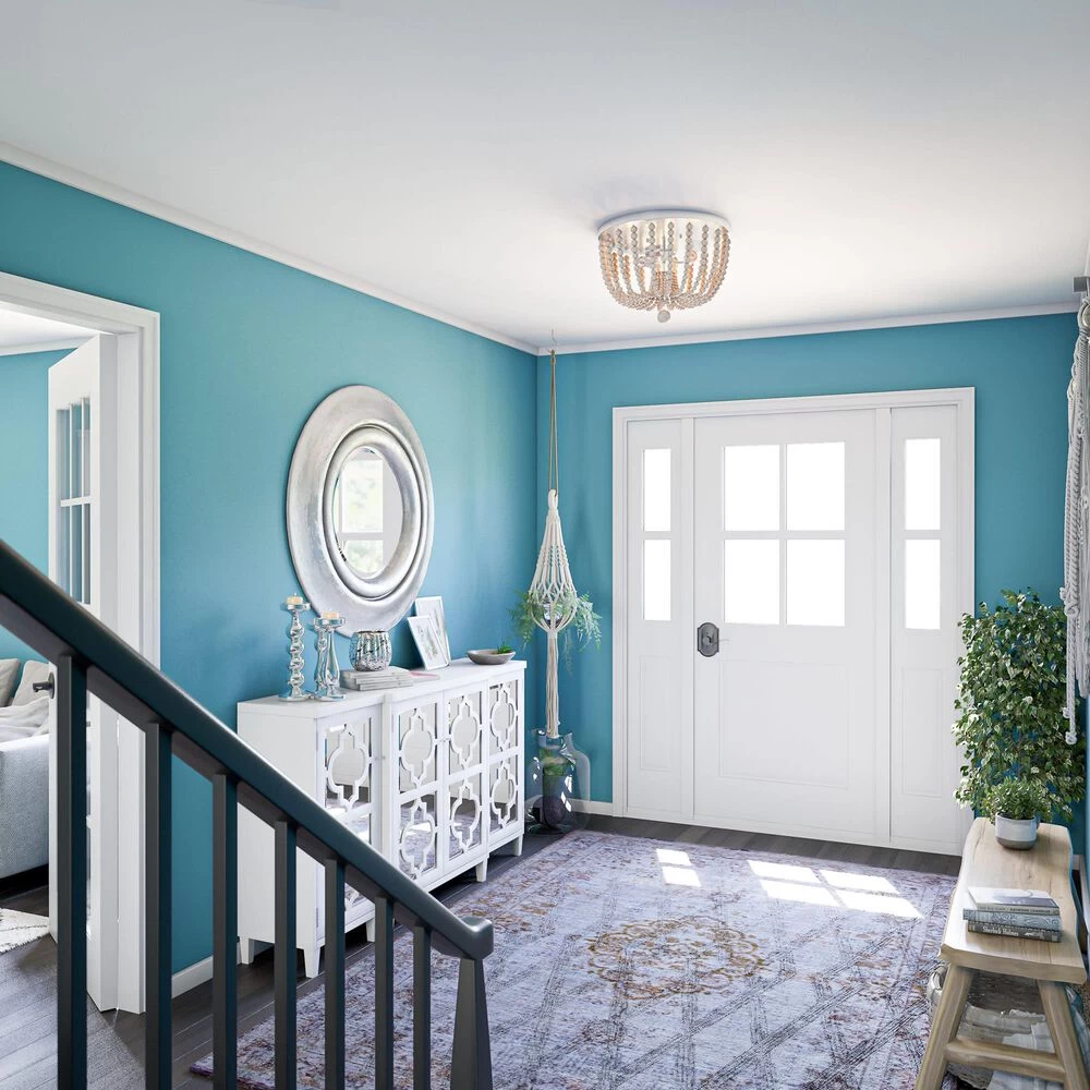 Kenroy Dumas 3-Light Flush Mount In Brushed Steel 7 Kenroy Dumas 3-Light Flush Mount In Brushed Steel - Image 5