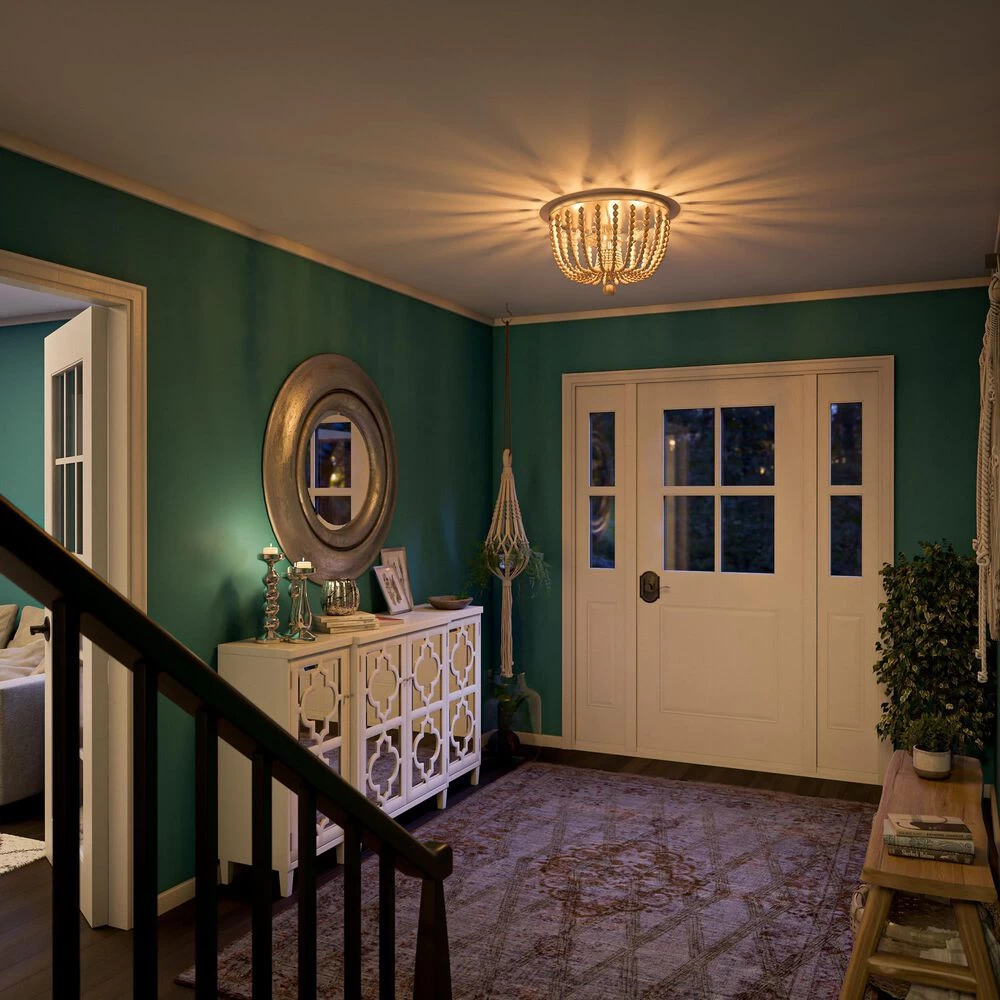 Kenroy Dumas 3-Light Flush Mount In Brushed Steel 8 Kenroy Dumas 3-Light Flush Mount In Brushed Steel - Image 6