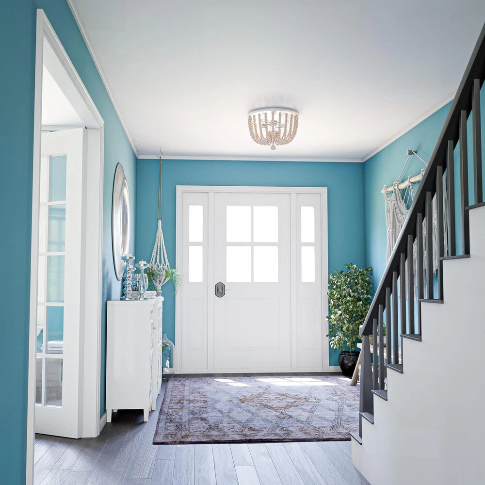 Kenroy Dumas 3-Light Flush Mount In Brushed Steel 9 Kenroy Dumas 3-Light Flush Mount In Brushed Steel - Image 7