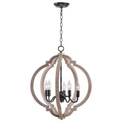Kenroy Cadmen 5-Light Pendant In Black