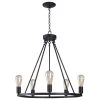 Kenroy Hixon 5-Light Chandelier In Forged Graphite 2 Kenroy Hixon 5-Light Chandelier In Forged Graphite -Kenroy Store 63689293 1
