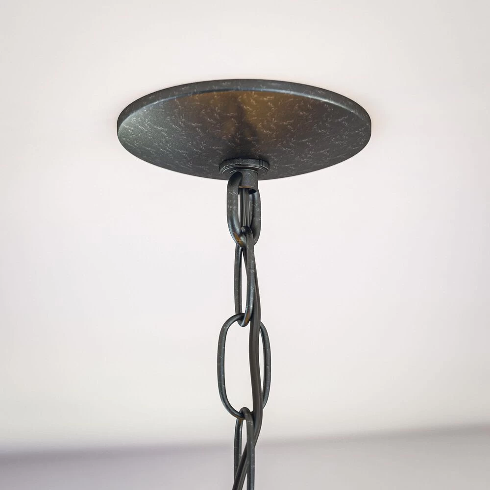 Kenroy Hixon 5-Light Chandelier In Forged Graphite 5 Kenroy Hixon 5-Light Chandelier In Forged Graphite - Image 3