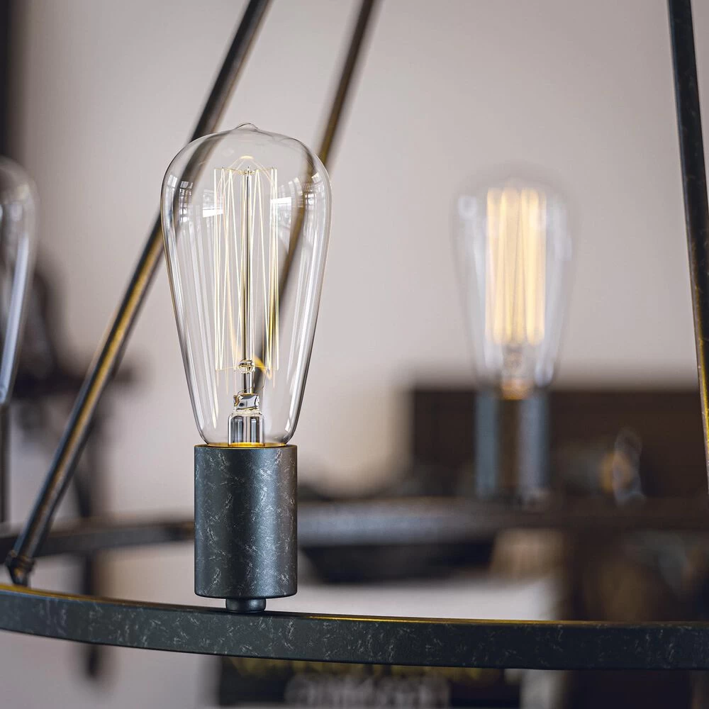 Kenroy Hixon 5-Light Chandelier In Forged Graphite 6 Kenroy Hixon 5-Light Chandelier In Forged Graphite - Image 4