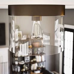 Kenroy Capri 1-Light Flush Mount Large Pan In Blackened Oil Rubbed Bronze -Kenroy Store 63689590 11