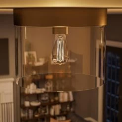 Kenroy Capri 1-Light Flush Mount Large Pan In Blackened Oil Rubbed Bronze -Kenroy Store 63689590 12