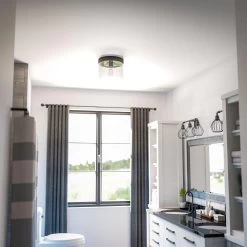 Kenroy Capri 1-Light Flush Mount Large Pan In Blackened Oil Rubbed Bronze -Kenroy Store 63689590 9