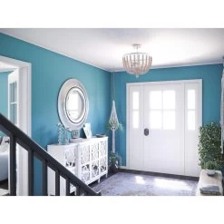 Kenroy Dumas 3-Light Semi Flush In Brushed Steel -Kenroy Store 63689640 5