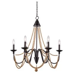 Kenroy Escapade 6-Light Chandelier In Oil Rubbed Bronze