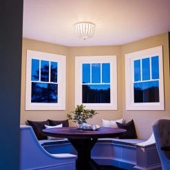 Kenroy Dumas 3-Light Flush Mount In Weathered White -Kenroy Store 63689970 12