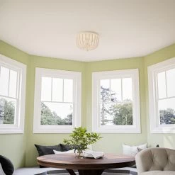 Kenroy Dumas 3-Light Flush Mount In Weathered White -Kenroy Store 63689970 13