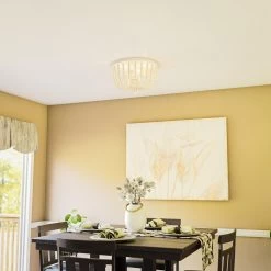 Kenroy Dumas 3-Light Flush Mount In Weathered White -Kenroy Store 63689970 6