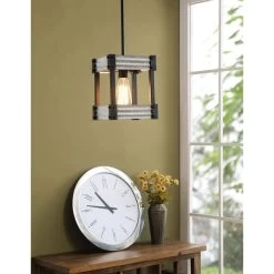 Kenroy Pioneer 1-Light Mini Pendant In Matte Black And Galvanized -Kenroy Store 63690077 5