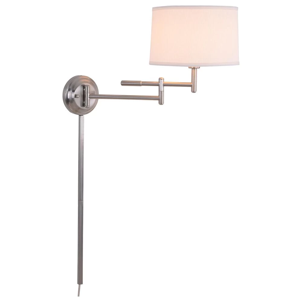 Kenroy Theta Wall Swing Arm Lamp In Brushed Steel 3 Kenroy Theta Wall Swing Arm Lamp In Brushed Steel