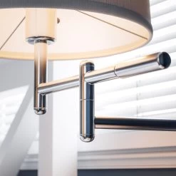 Kenroy Theta Wall Swing Arm Lamp In Brushed Steel 14 Kenroy Theta Wall Swing Arm Lamp In Brushed Steel -Kenroy Store 63690093 5