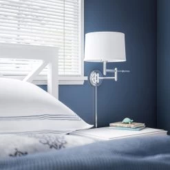 Kenroy Theta Wall Swing Arm Lamp In Brushed Steel 15 Kenroy Theta Wall Swing Arm Lamp In Brushed Steel -Kenroy Store 63690093 6