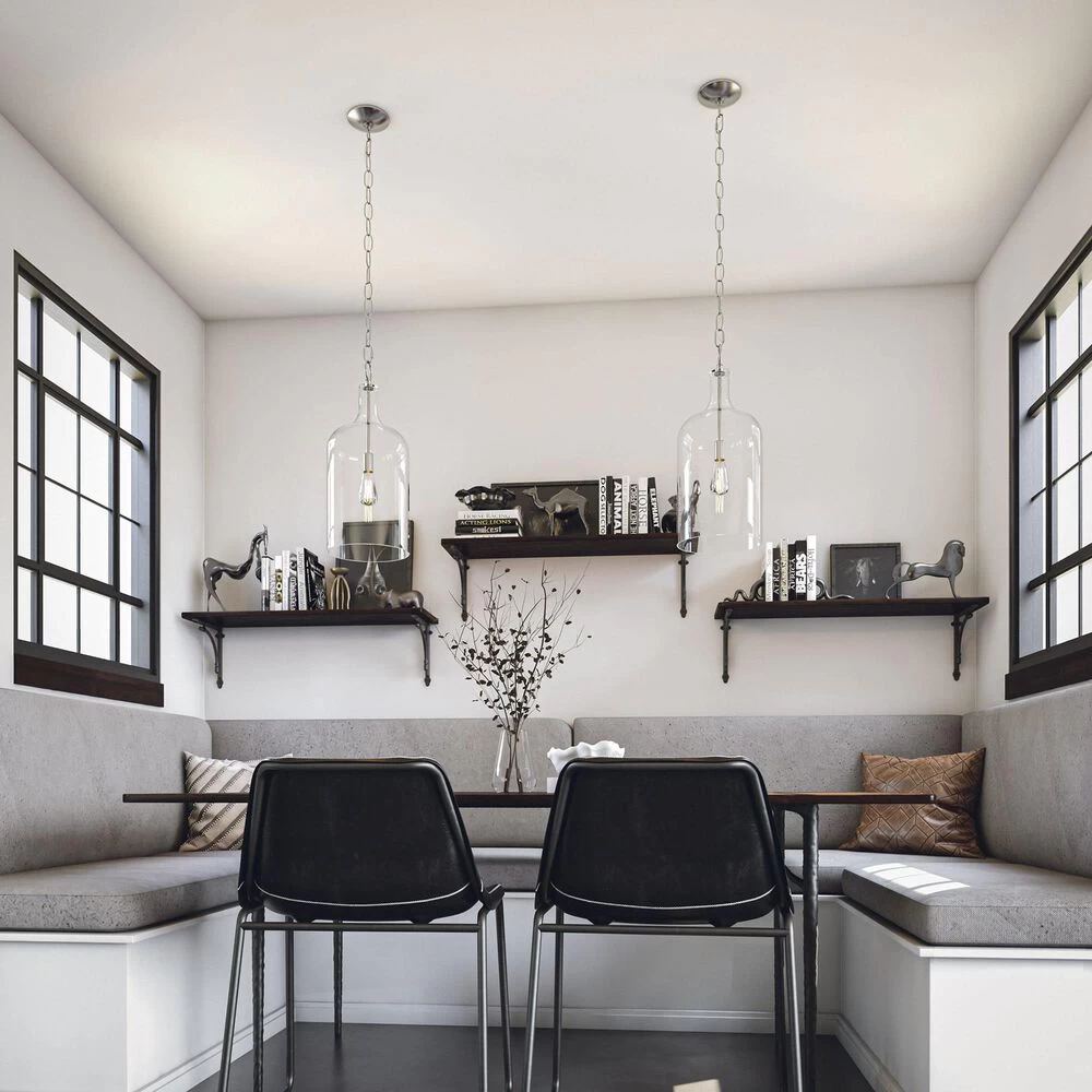 Kenroy Capri 1-Light Pendant In Brushed Nickel 10 Kenroy Capri 1-Light Pendant In Brushed Nickel - Image 8