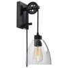 Kenroy Edis 1-Light Portable Lamp In Blackened Oil Rubbed Bronze