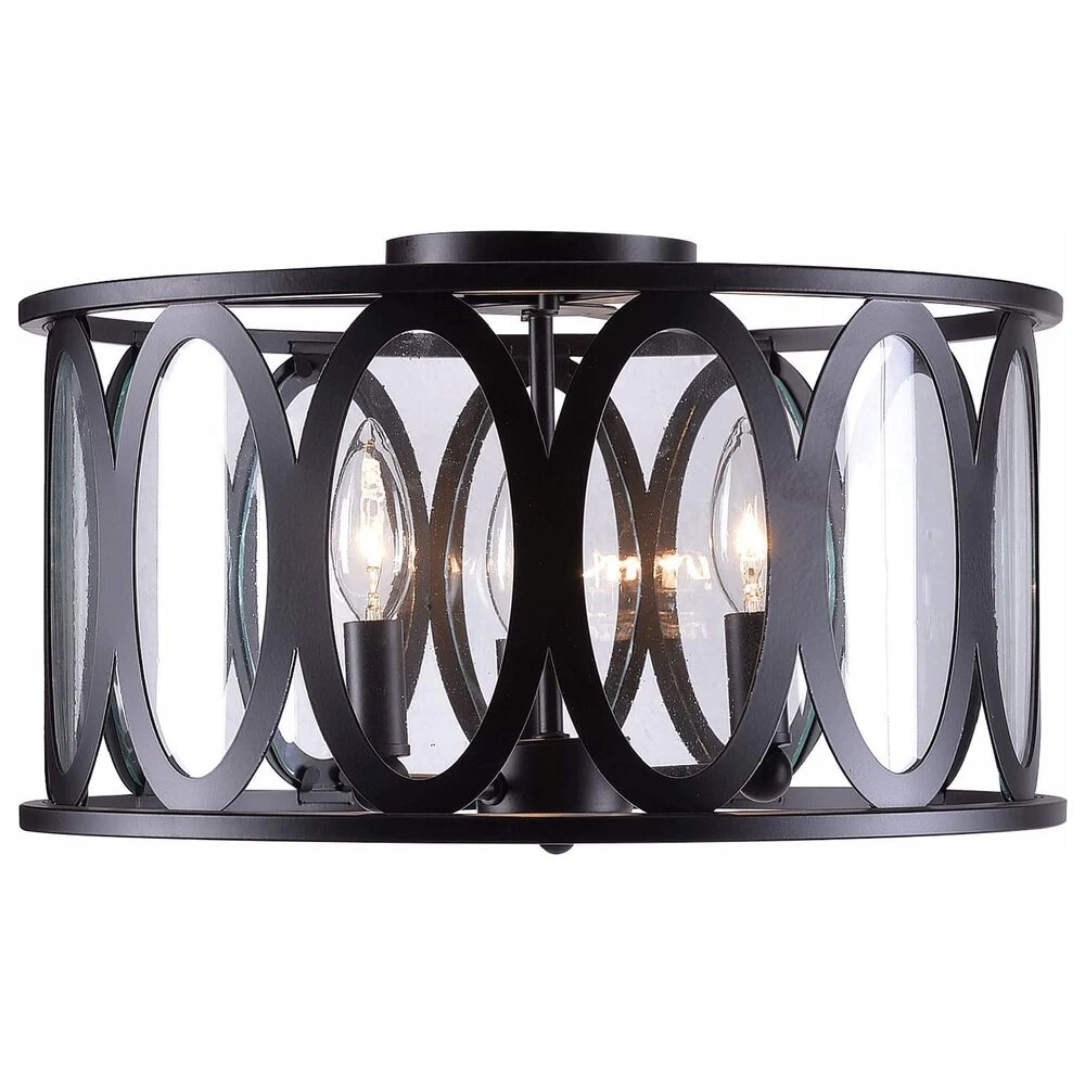 Kenroy Prince 3-Light Flush Mount In Oil Rubbed Bronze 3 Kenroy Prince 3-Light Flush Mount In Oil Rubbed Bronze
